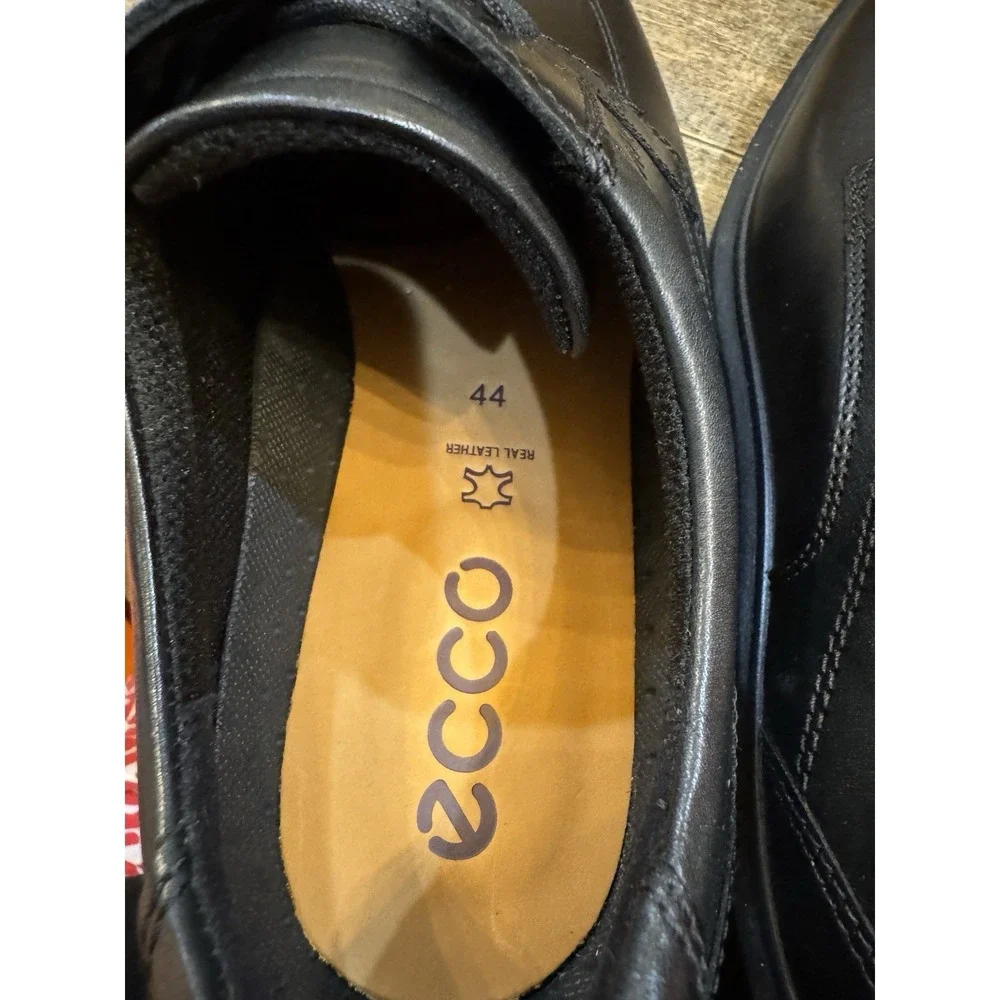 Ecco‎ Mens Helsinki Classic Black Oxford Derby Lace Shoes Size 44 US 10-10.5